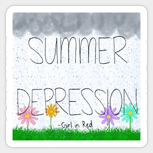 Summer depression fan art Sticker